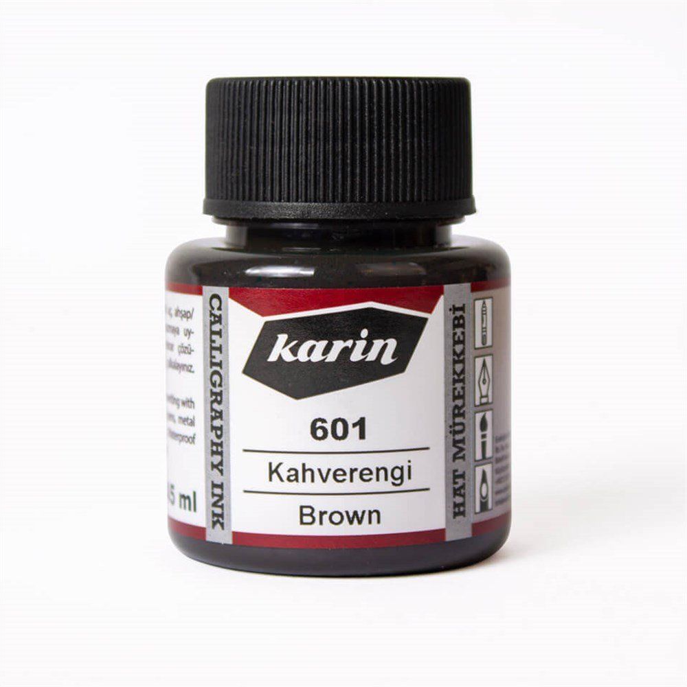 Karin Hat Mürekkebi 601 Kahverengi 45 ml