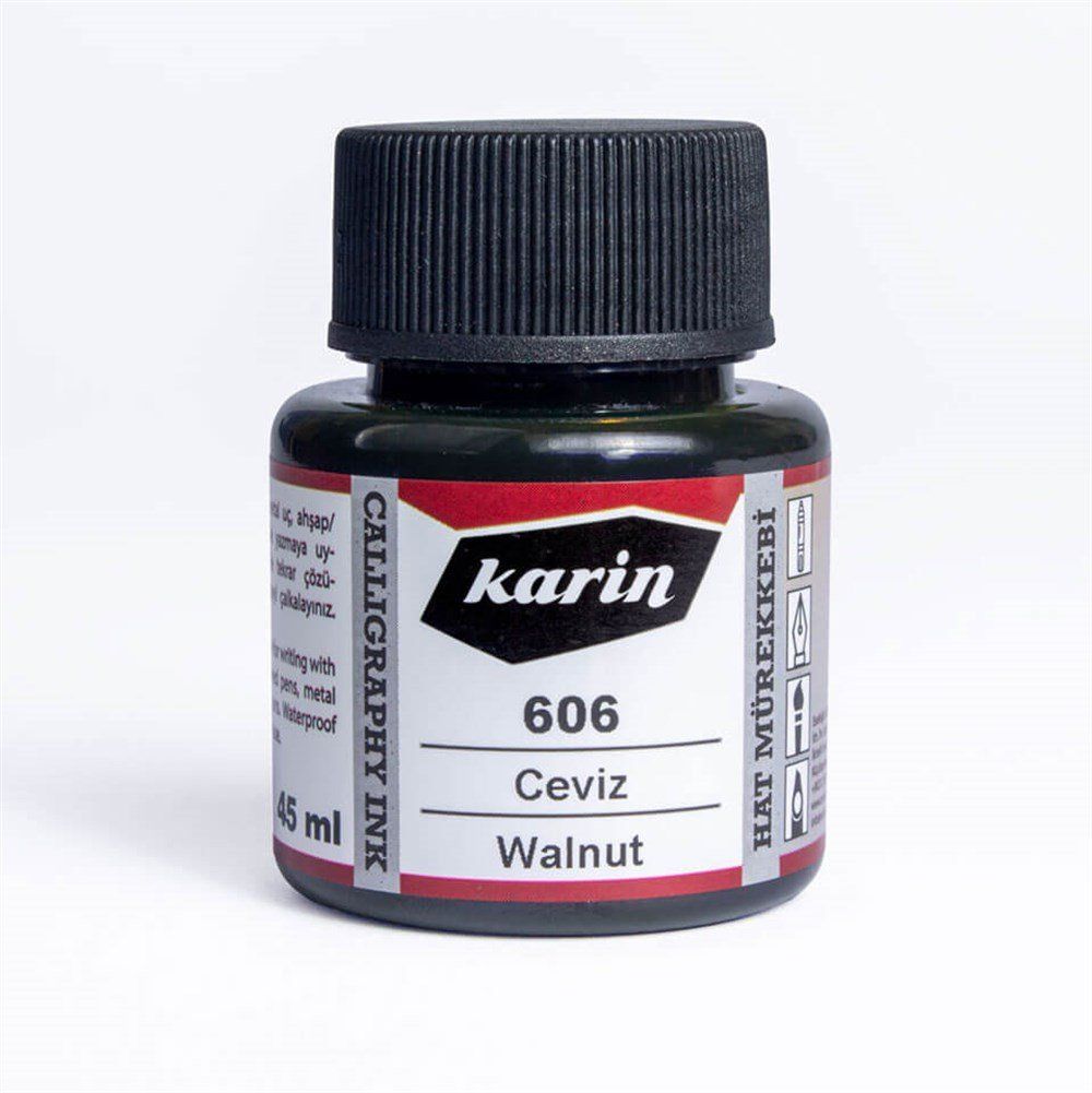  Karin Hat Mürekkebi 606 Ceviz 45 ml