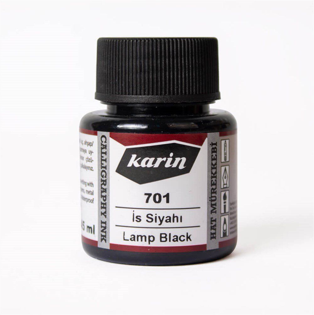 Karin Hat Mürekkebi 701 İs Siyahı 45 ml
