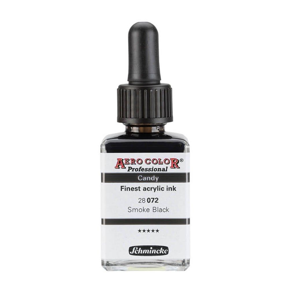 Schmincke Aero Color Akrilik Mürekkep 28 ml 072 Smoke Black