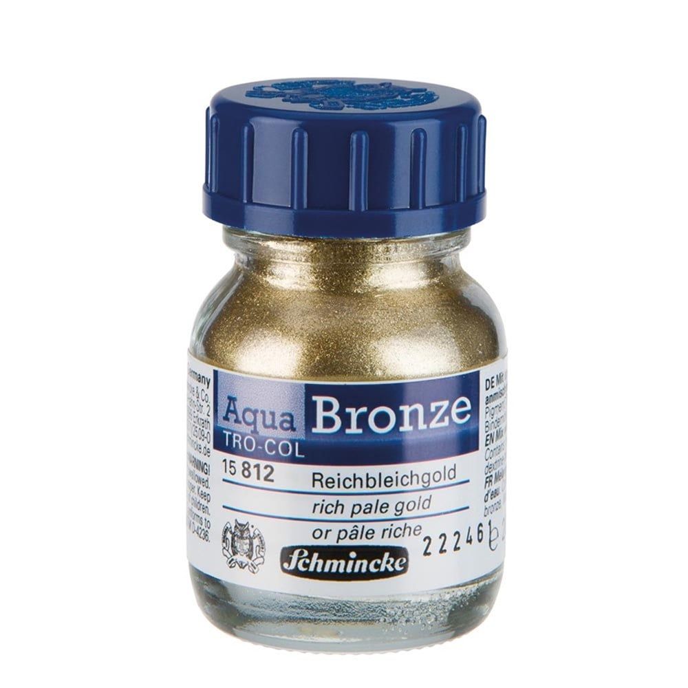  Schmincke Aqua Bronze Sulu Boya Yaldız Pigment 20 ml 812 Rich Pale Gold