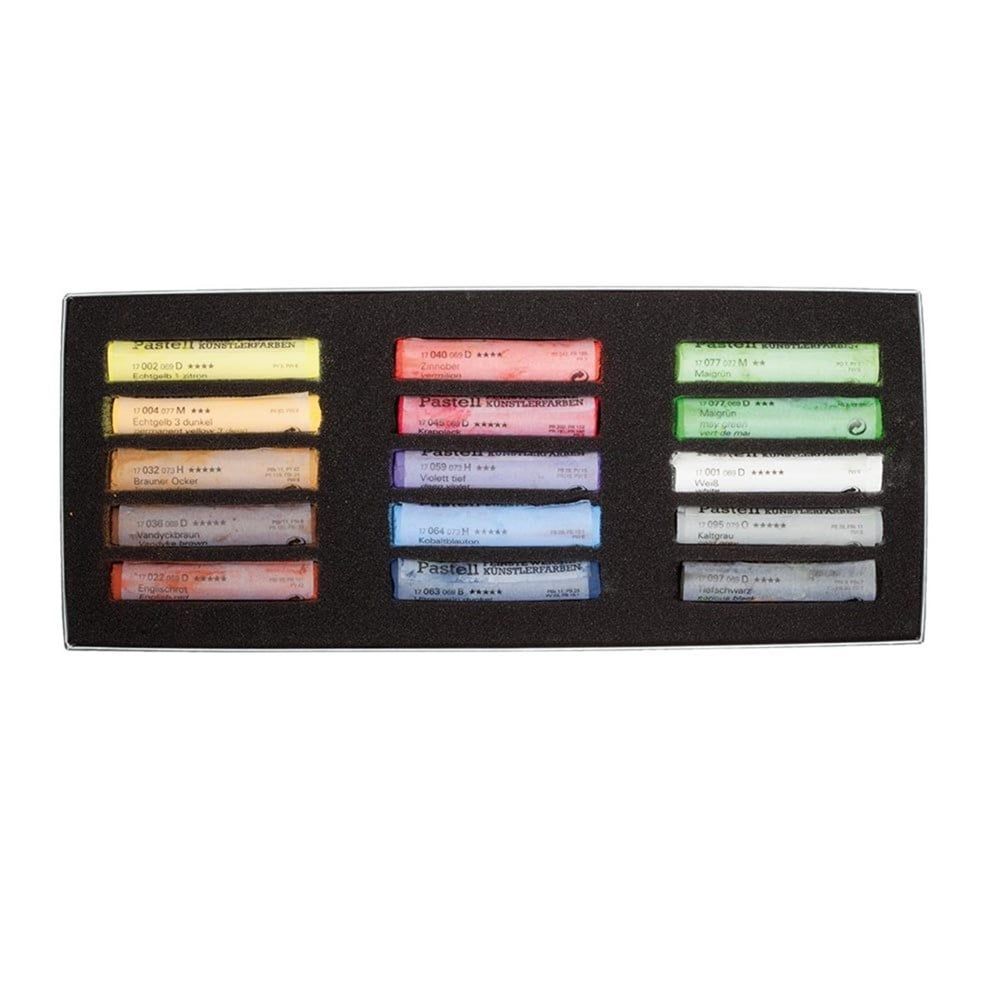  Schmincke Artist Soft Pastel Karton Kutulu Pastel Boya Seti Genel Amaçlı 15 Renk 77215