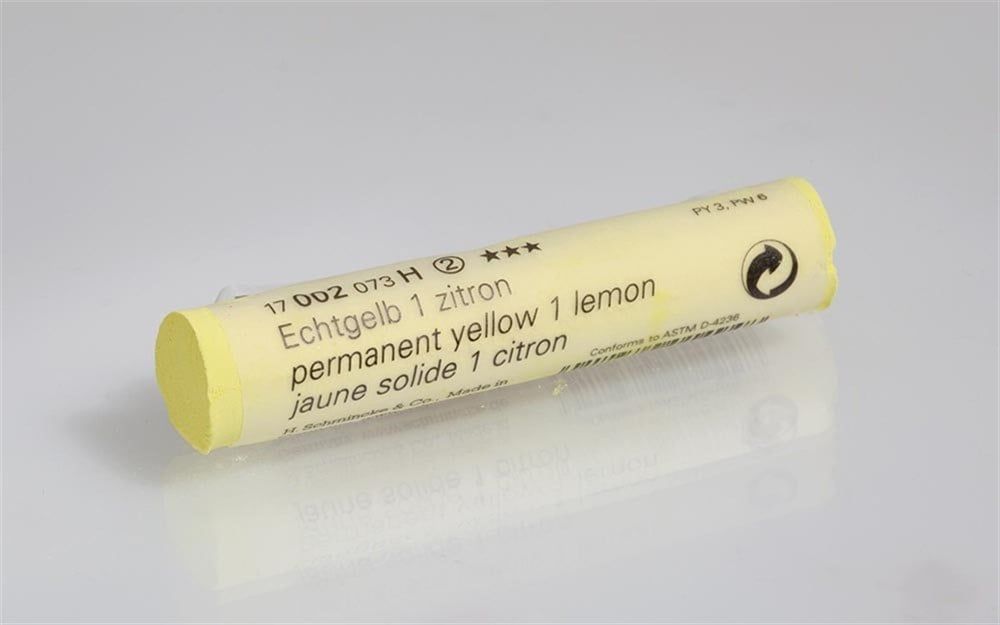 Schmincke Artist Soft Pastel Boya 002 H Permanent Yellow 1 Lemon