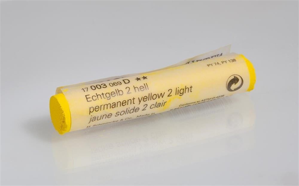 Schmincke Artist Soft Pastel Boya 003 D Permanent Yellow 2 Light