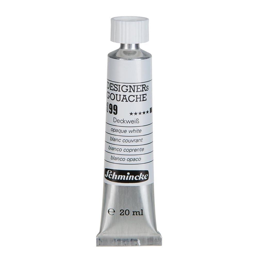 Schmincke Hks Designers' Gouache Guaj Boya 20 ml Tüp 199 Opaque White