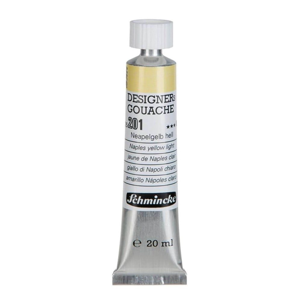 Schmincke Hks Designers' Gouache Guaj Boya 20 ml Tüp 201 Naples Yellow Light