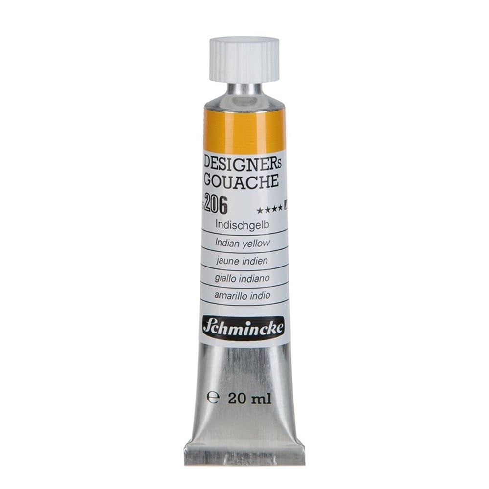 Schmincke Hks Designers' Gouache Guaj Boya 20 ml Tüp 206 Indian Yellow