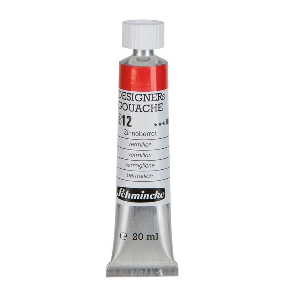 Schmincke Hks Designers' Gouache Guaj Boya 20 ml Tüp 312 Vermilion Red