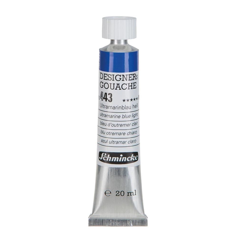 Schmincke Hks Designers' Gouache Guaj Boya 20 ml Tüp 443 Ultramarine Blue Light