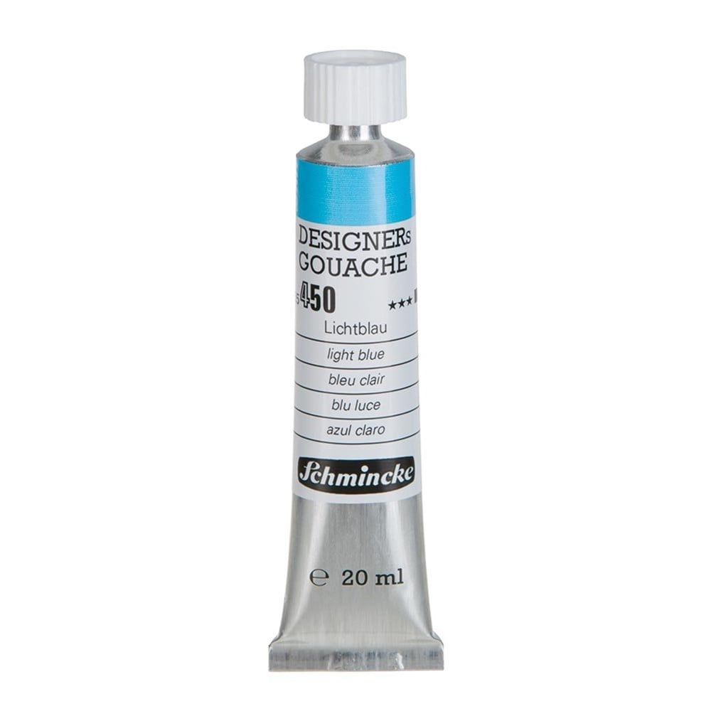 Schmincke Hks Designers' Gouache Guaj Boya 20 ml Tüp 450 Light Blue