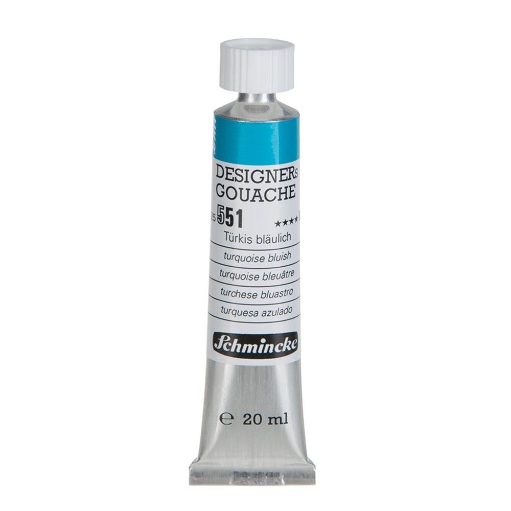 Schmincke Hks Designers' Gouache Guaj Boya 20 ml Tüp 551 Turquoise Bluish
