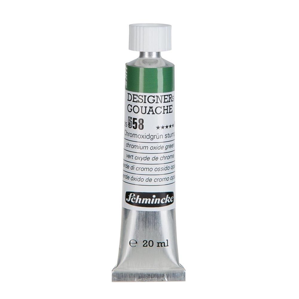 Schmincke Hks Designers' Gouache Guaj Boya 20 ml Tüp 558 Chromium Oxide Green