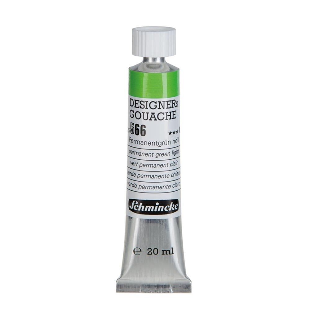Schmincke Hks Designers' Gouache Guaj Boya 20 ml Tüp 566 Permanent Green Light