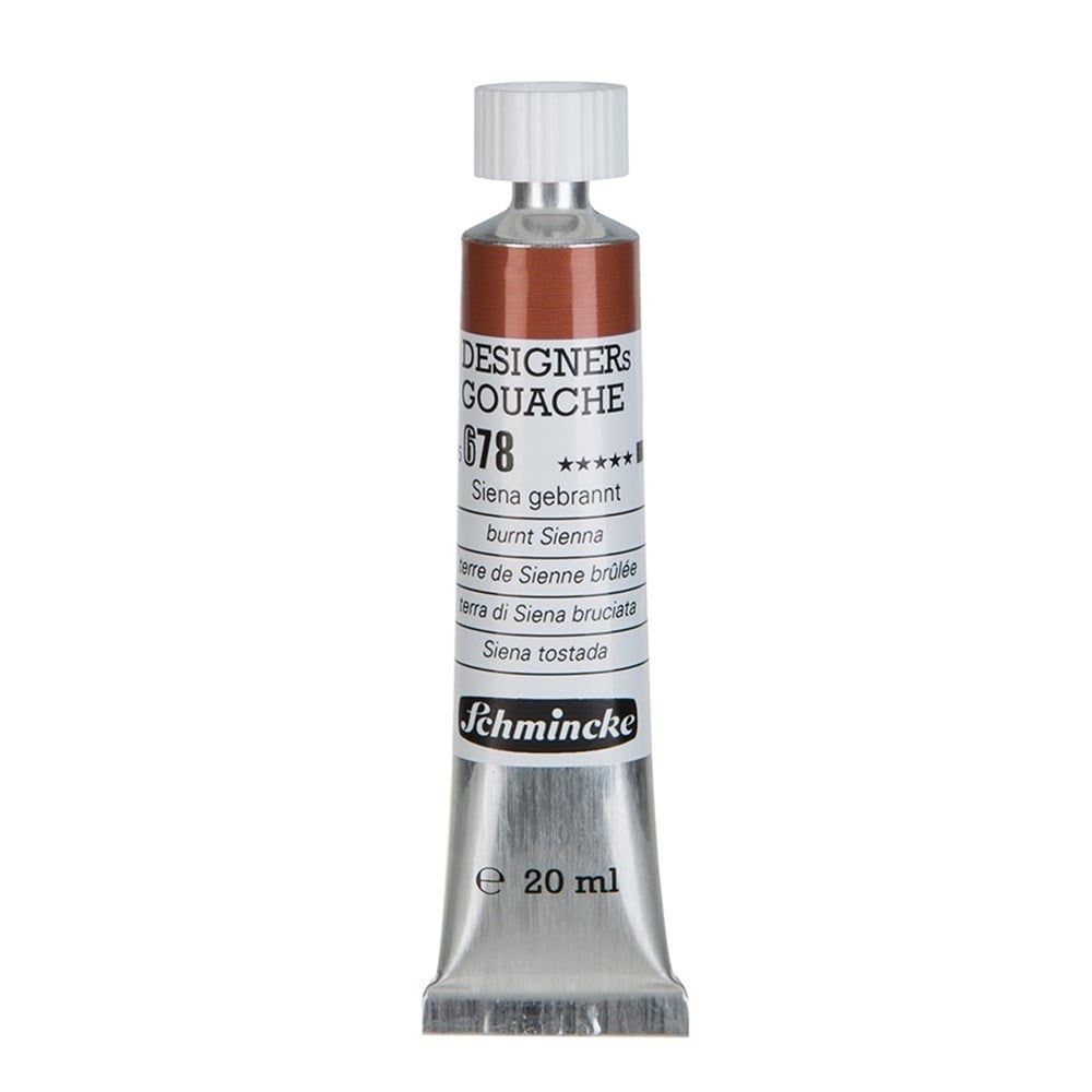 Schmincke Hks Designers' Gouache Guaj Boya 20 ml Tüp 678 Burnt Sienna