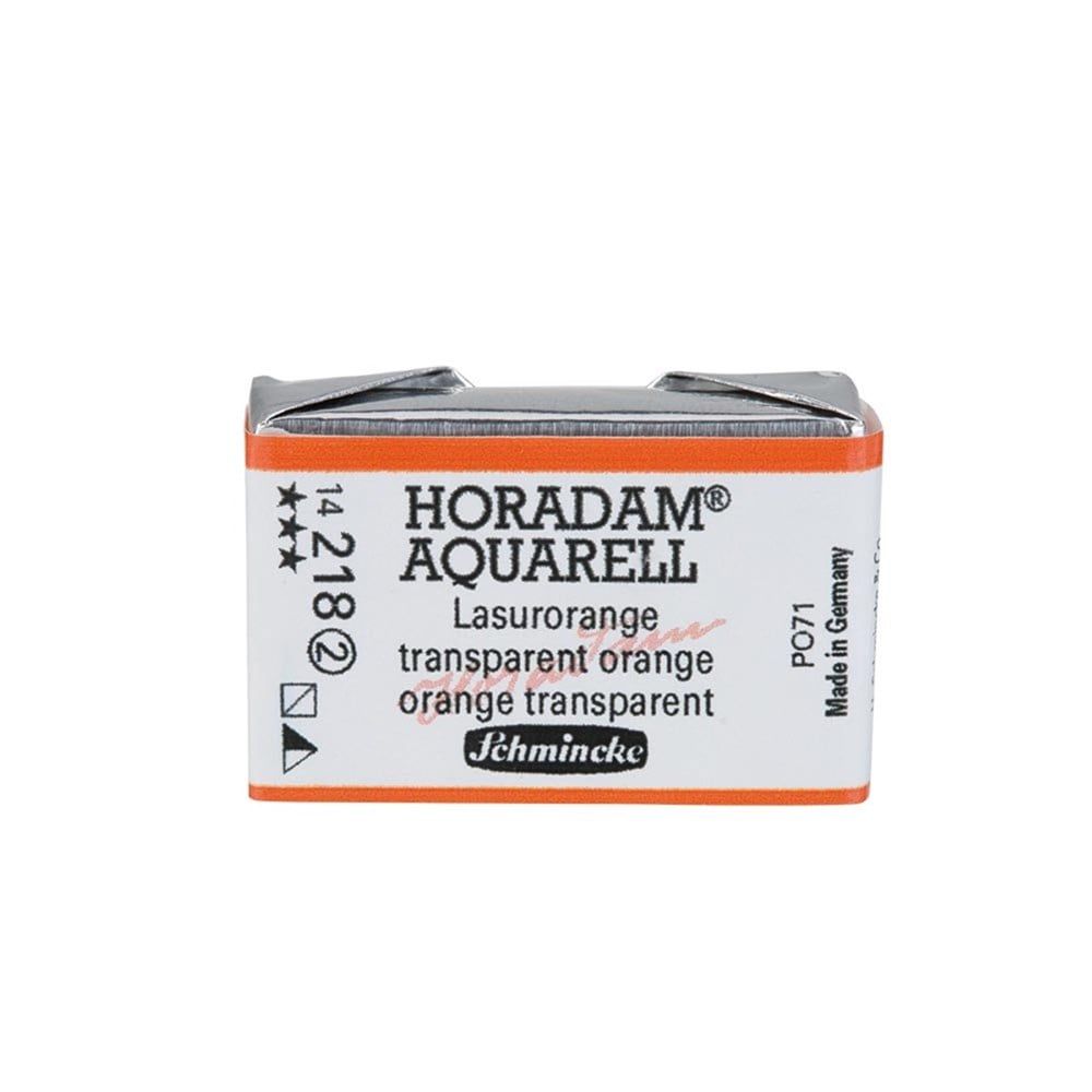 Schmincke Horadam Aquarell Artist Sulu Boya Tam Tablet Seri 2 218 Translucent Orange
