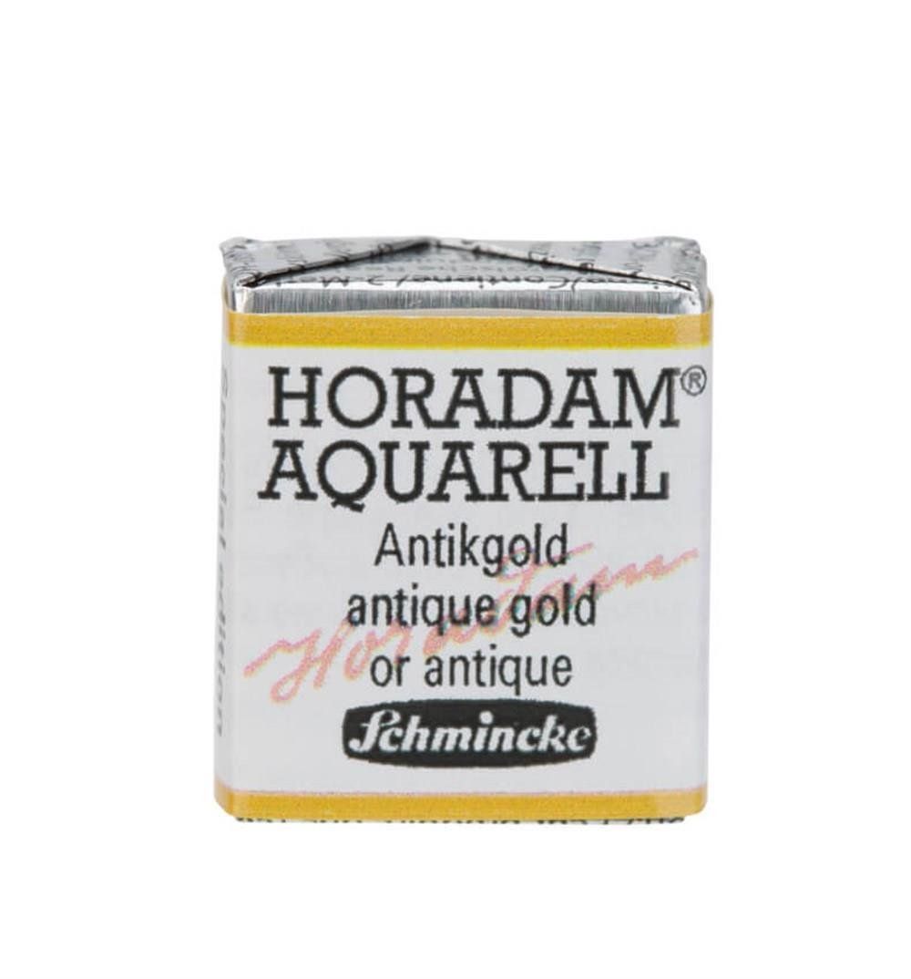  Schmincke Horadam Aquarell Yaldız Sulu Boya Yarım  Tablet 898 Antique Gold