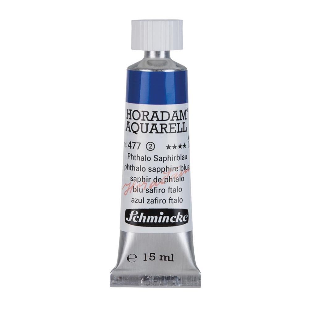 Schmincke Horadam Aquarell Artist Sulu Boya 15 ml Tüp Seri 2 477 Phthalo Sapphire Blue