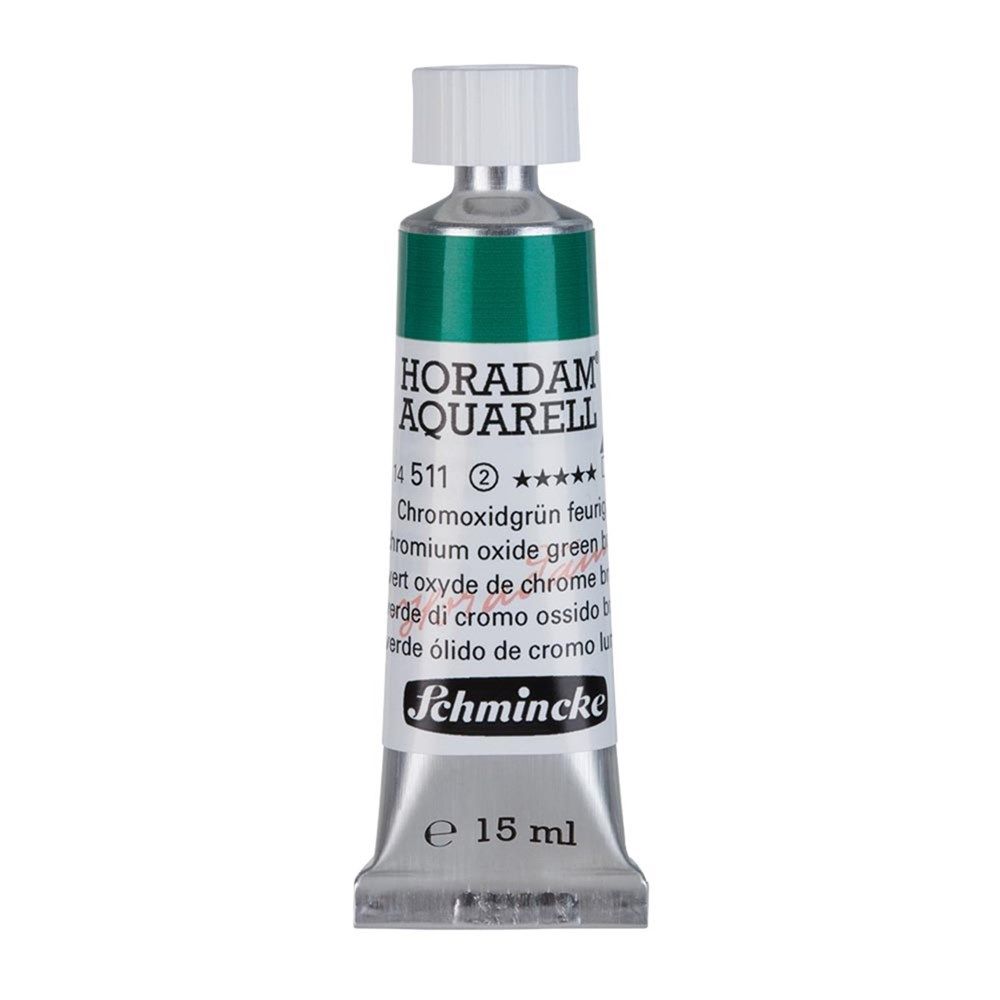 Schmincke Horadam Aquarell Artist Sulu Boya 15 ml Tüp Seri 2 511 Chromium Oxide Green Brilliant