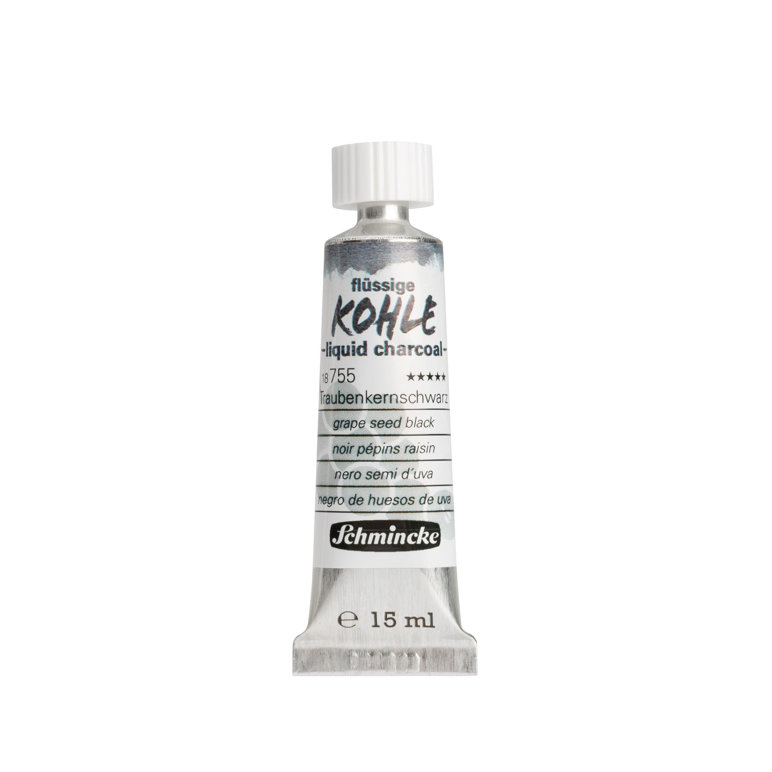 Schmincke Liquid Charcoal Grape Seed Black 15 ml
