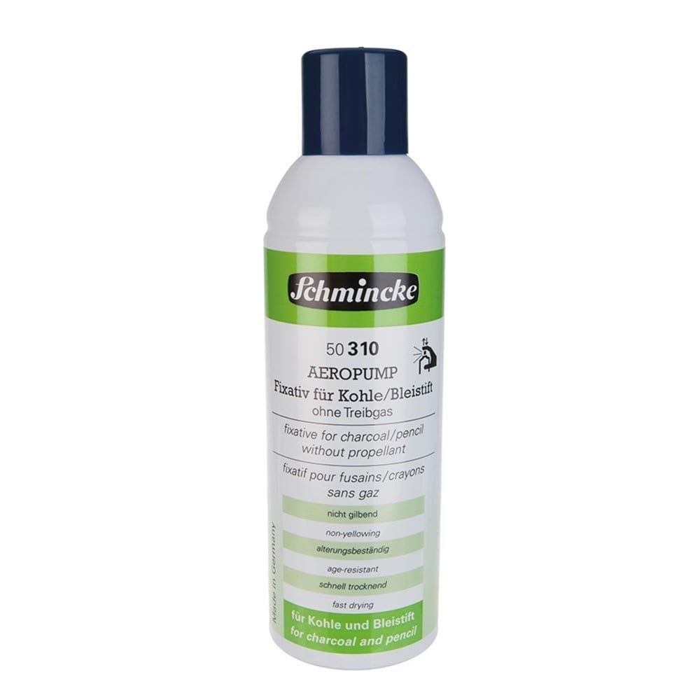  Schmincke Medium 310 Fixative For Pencil Charcoal Kömürkalem ve Karakalem Fiksatifi 350 ml