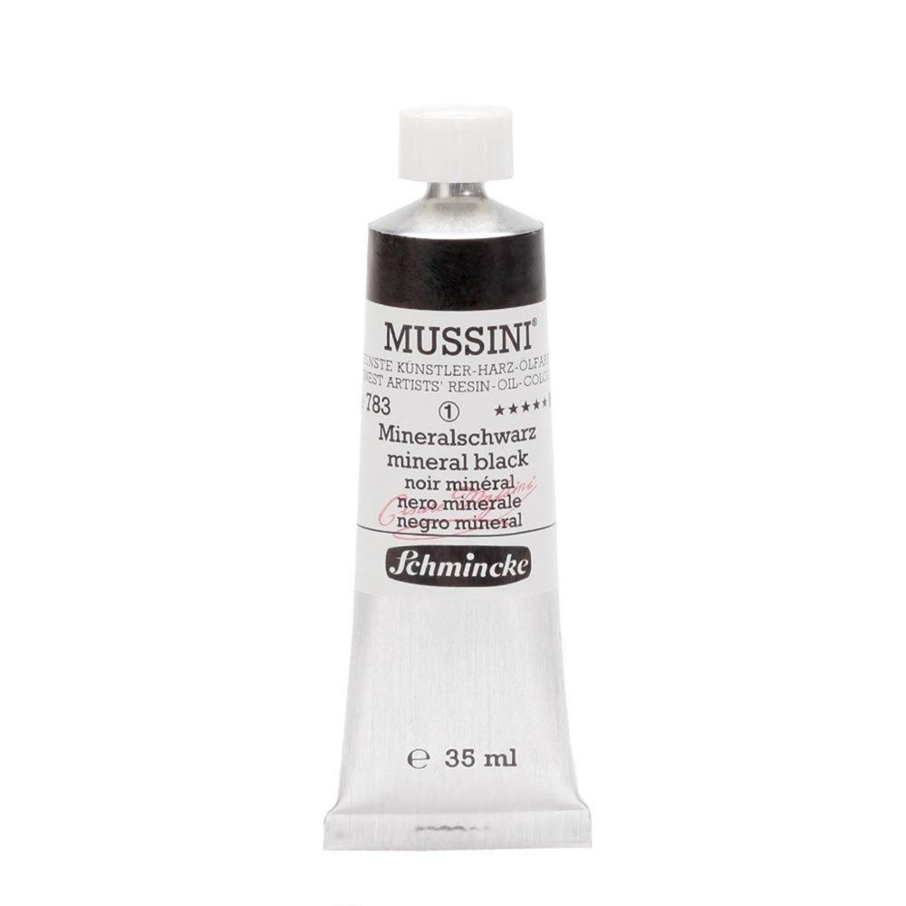 Schmincke Mussini Artist Yağlı Boya 35 ml Seri 1 783 Mineral Black