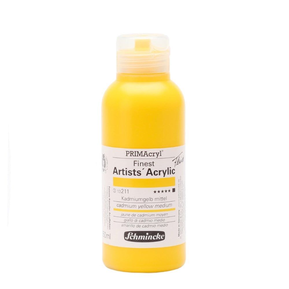  Schmincke Primacryl Artist Akrilik Boya 150 ml Seri 3 211 Cadmium Yellow Medium