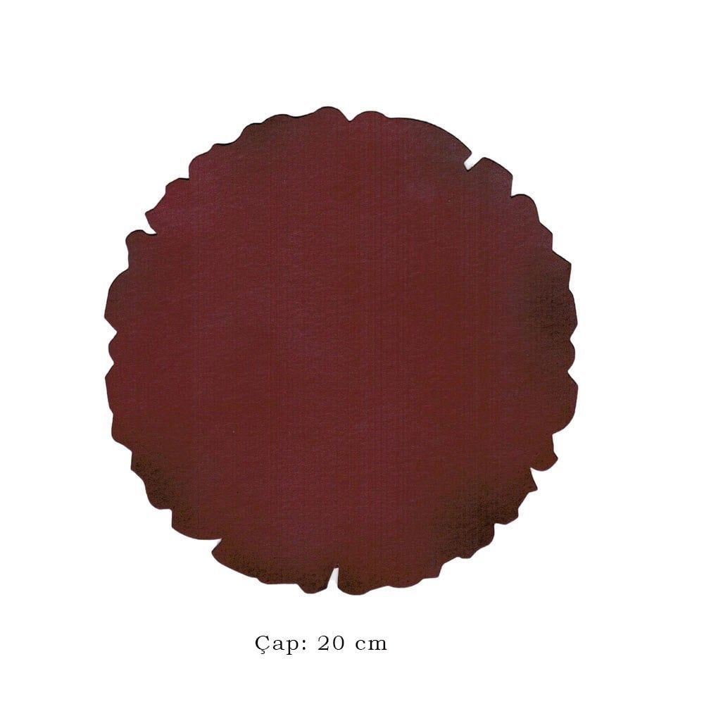 Tezhip ve Minyatür Kağıdı Bordo, Muhallebi (Nişasta) Aharlı Yuvarlak 20 cm