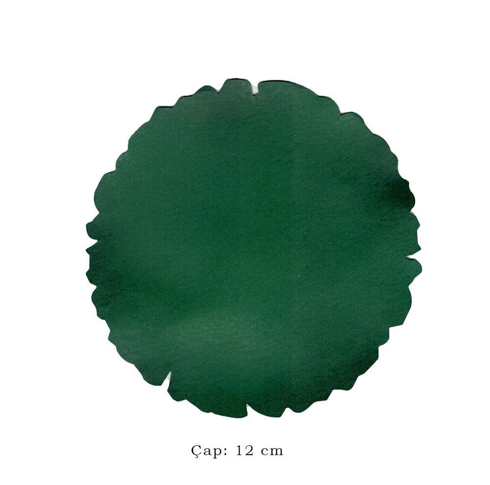 Tezhip ve Minyatür Kağıdı Yeşil, Muhallebi (Nişasta) Aharlı Yuvarlak 12 cm