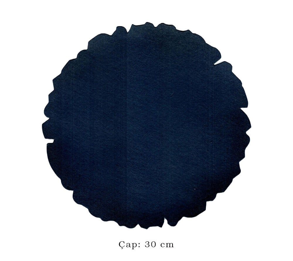 Tezhip ve Minyatür Kağıdı Lacivert, Muhallebi (Nişasta) Aharlı Yuvarlak 30 cm
