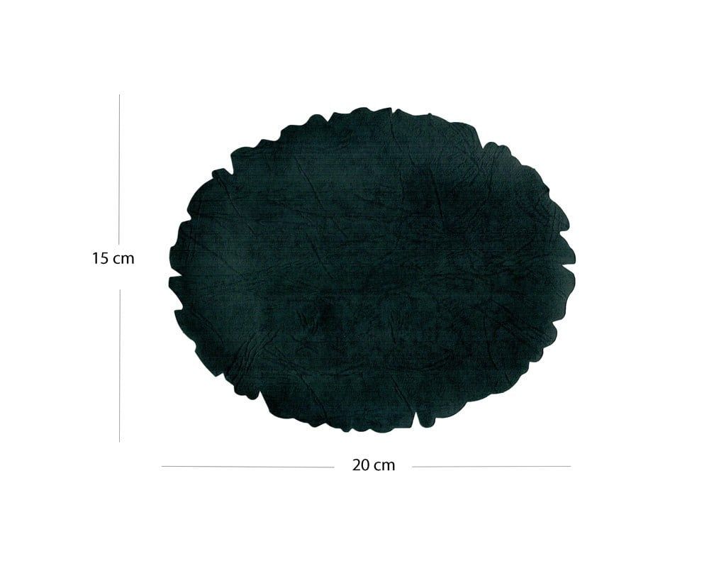 Tezhip ve Minyatür Kağıdı Koyu Yeşil, Muhallebi (Nişasta) Aharlı Oval 15-20 cm