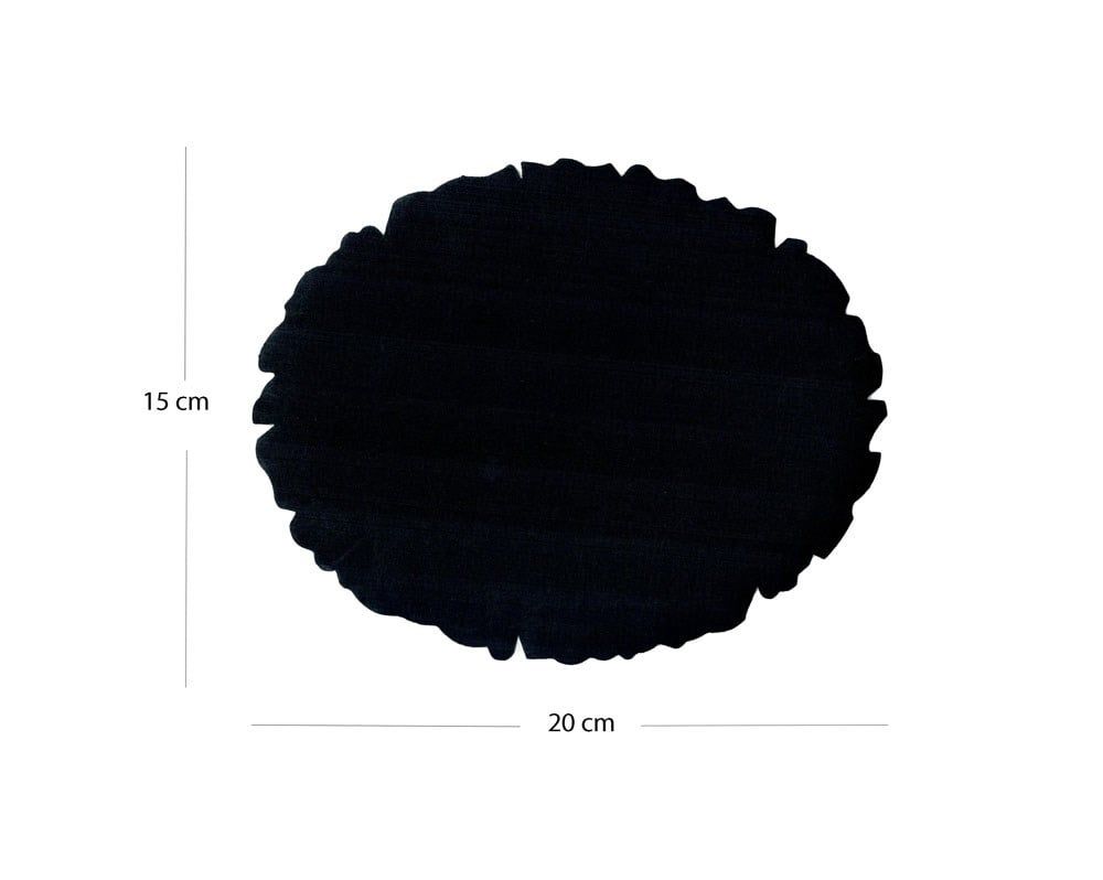 Tezhip ve Minyatür Kağıdı Siyah, Muhallebi (Nişasta) Aharlı Oval 15-20 cm