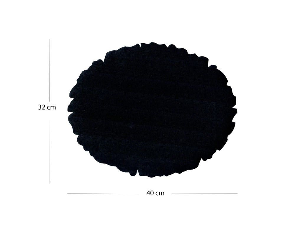Tezhip ve Minyatür Kağıdı Siyah, Muhallebi (Nişasta) Aharlı Oval 32-40 cm