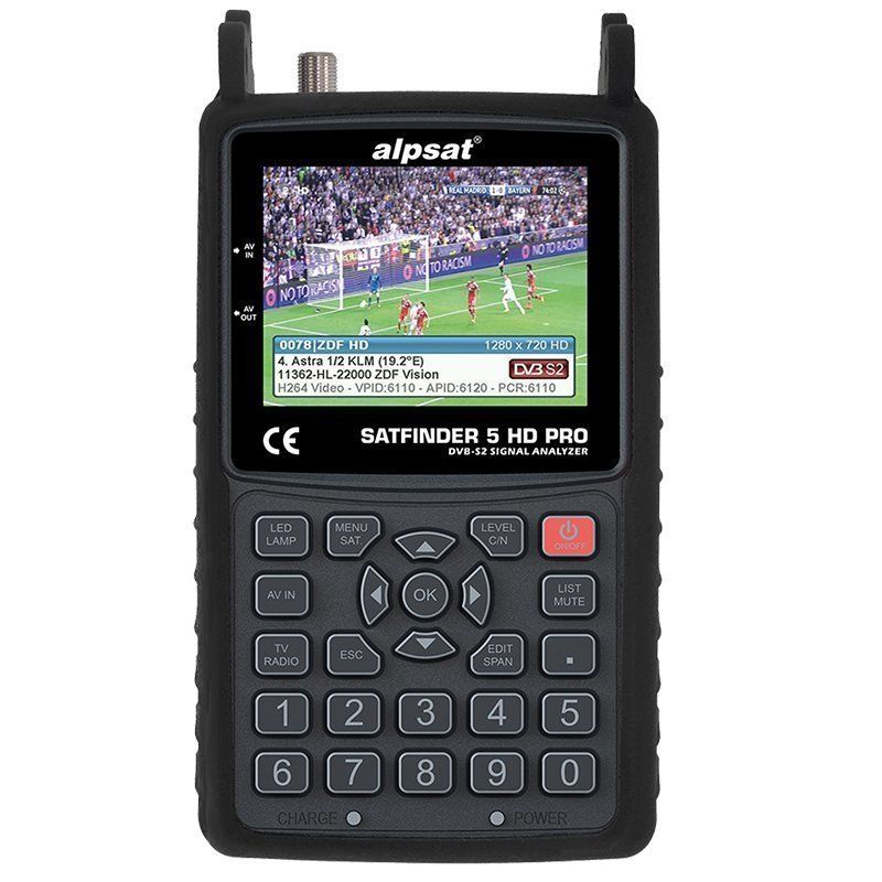  ALPSAT SATFİNDER AS05-HD PRO GÖRÜNTÜLÜ UYDU BULUCU*AHD*TVI*CVI TEST CİHAZI