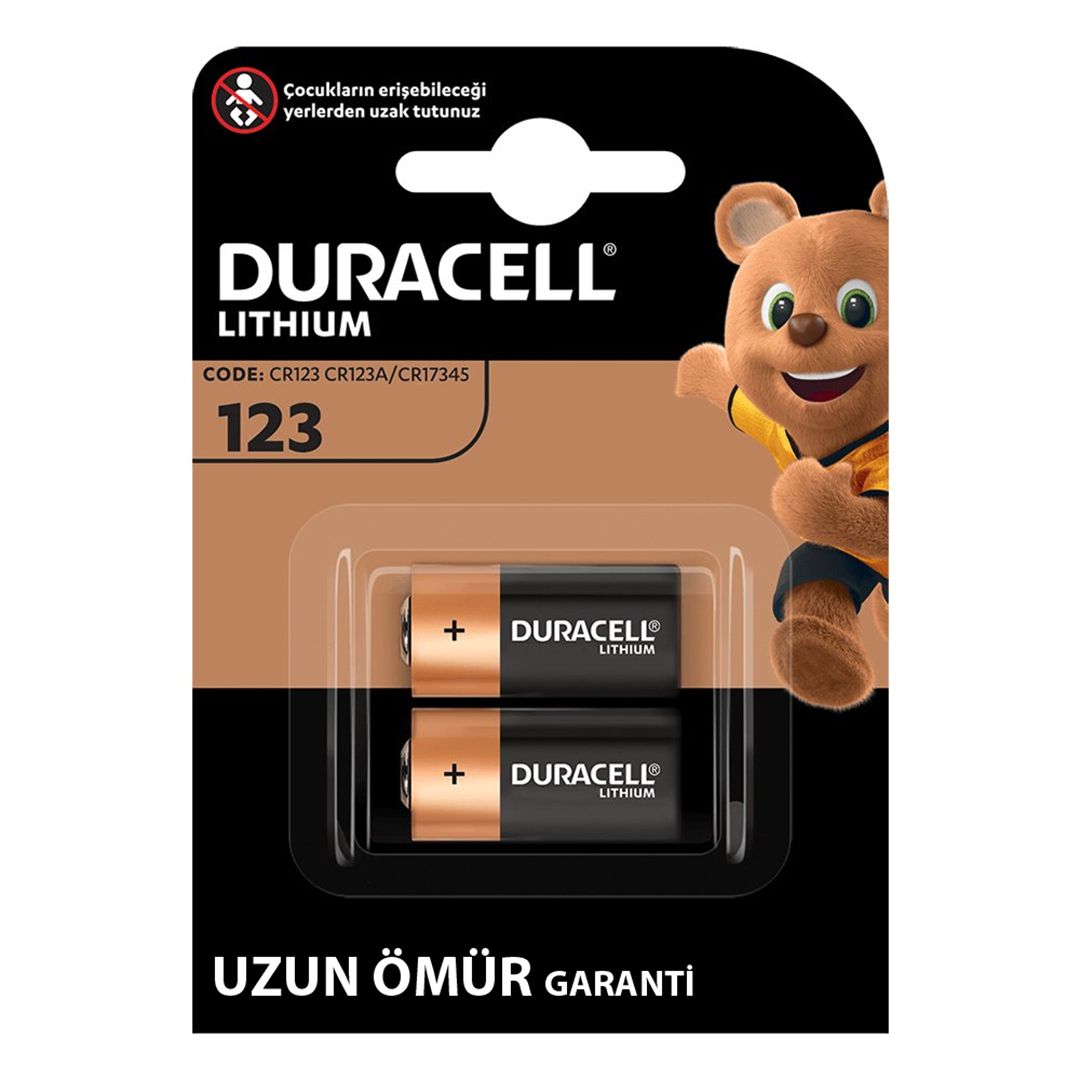 DURACELL CR123A 3V LİTYUM PİL 2Lİ PAKET FİYAT