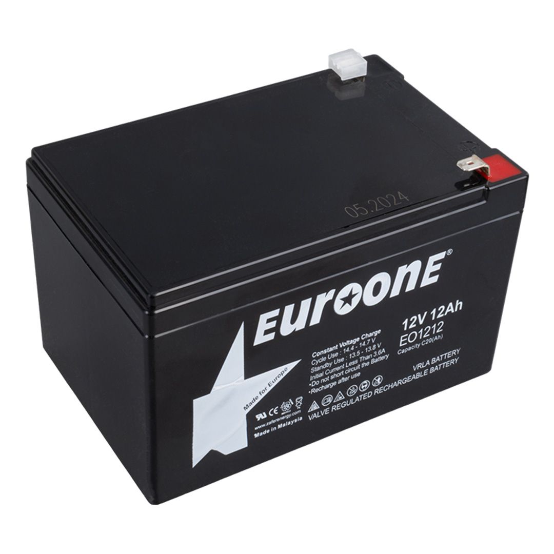  EUROONE EO-1212 12 VOLT - 12 AMPER AKÜ  (151 X 98 X 95 MM)