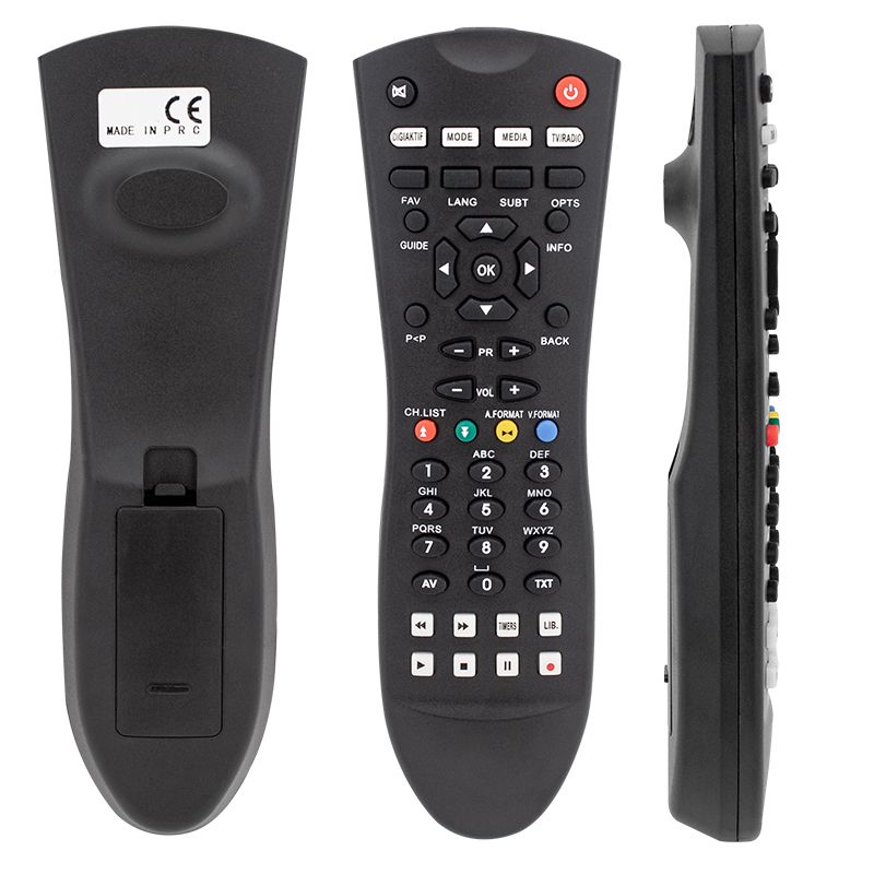 HERZ DIGITURK PLUS 8002 UYDU SİYAH OVAL KUMANDA