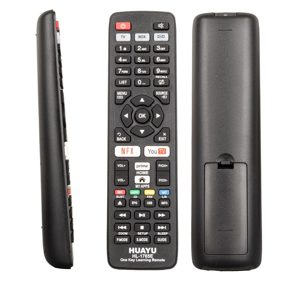  HUAYU HL-1765E PRIME VIDEO-YOUTUBE-NETFLIX TUŞLU TV/UYDU/DVD ÖĞRENEBİLEN AKILLI KUMANDA