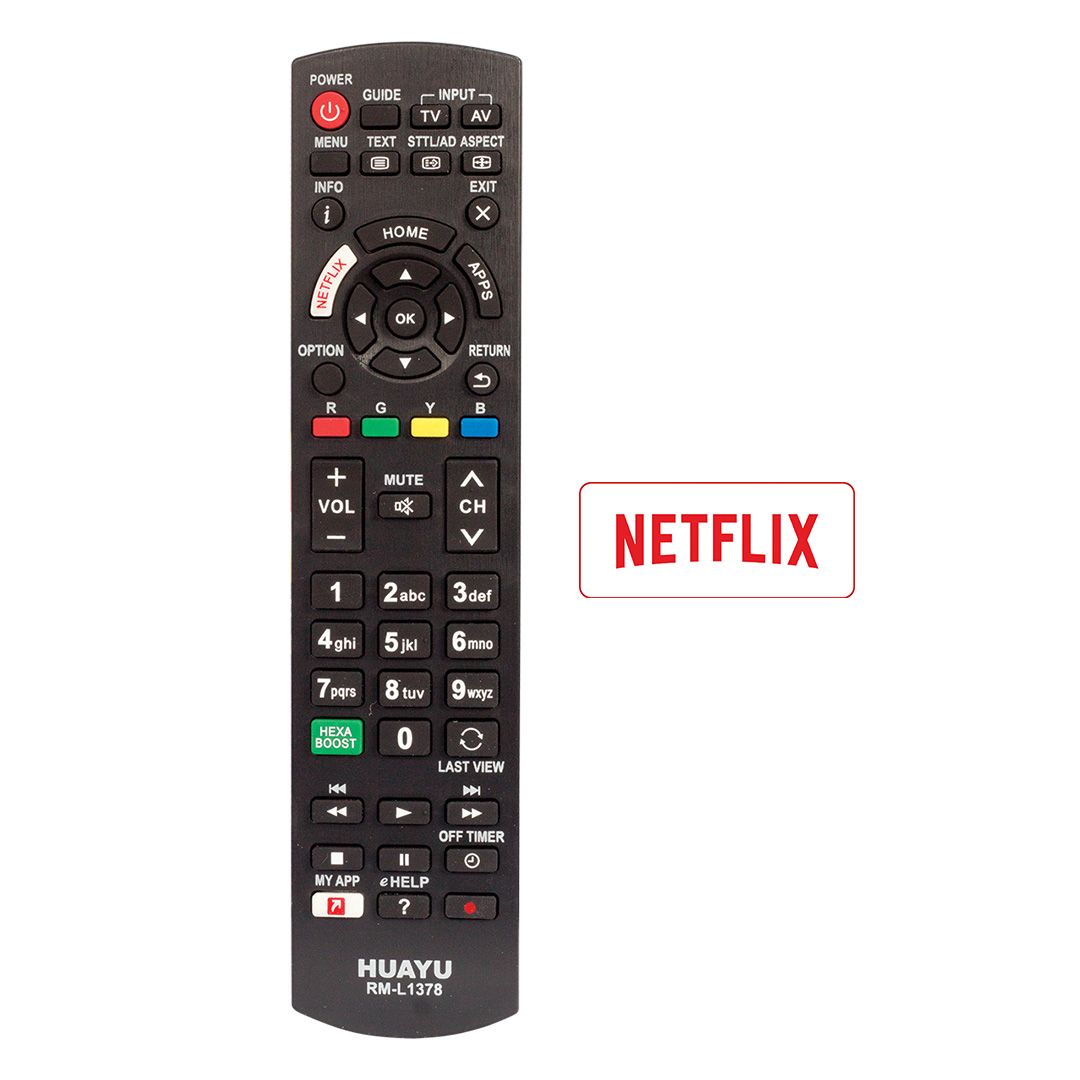 HUAYU KL PANASONIC RM-1378EU NETFLIX TUŞLU LCD-LED TV KUMANDA BLİSTERLİ