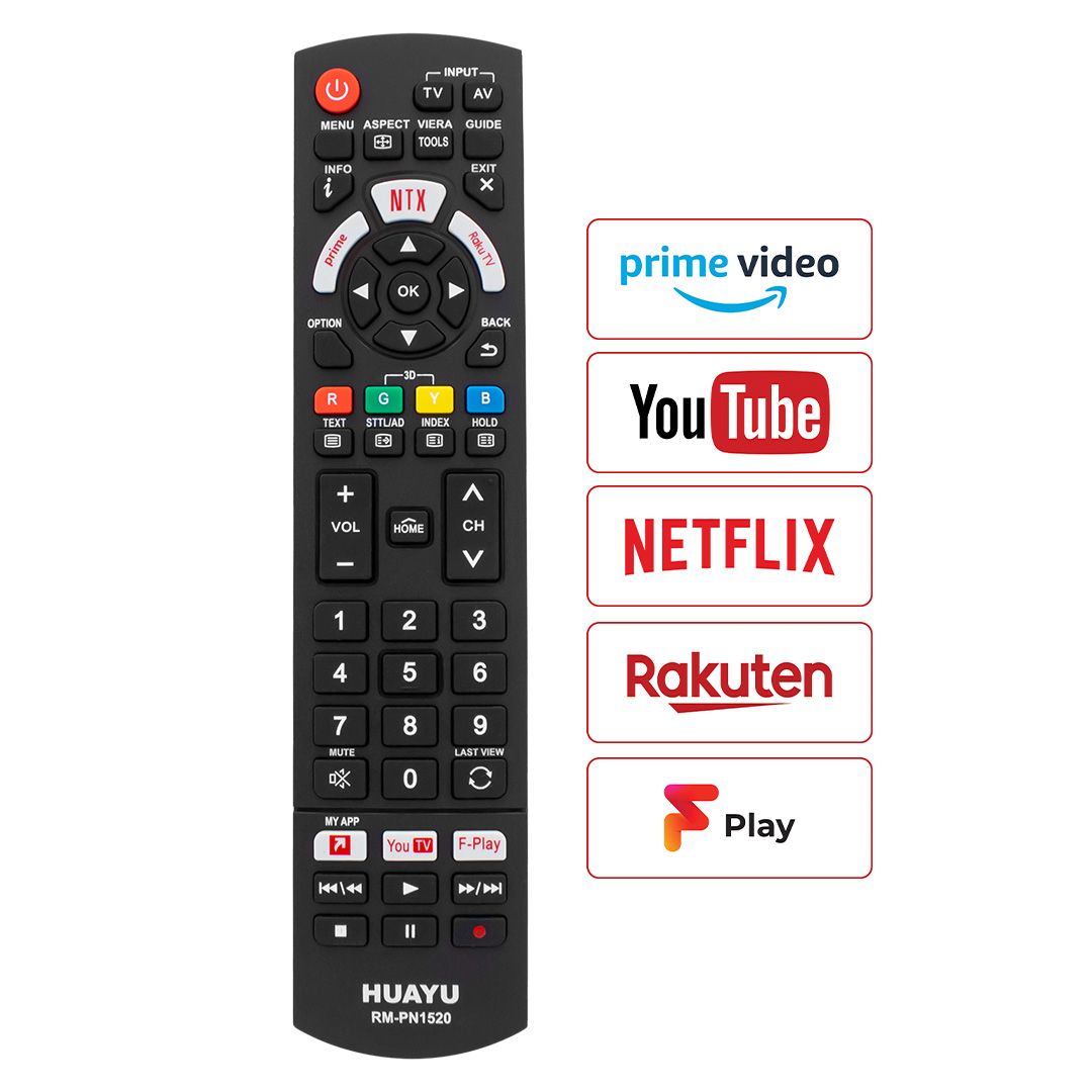 HUAYU KL RM-PN1520 PANASONIC NETFLIX- YOUTUBE- PRIME VIDEO TUŞLU UNIVERSAL LCD-LED TV KUMANDA