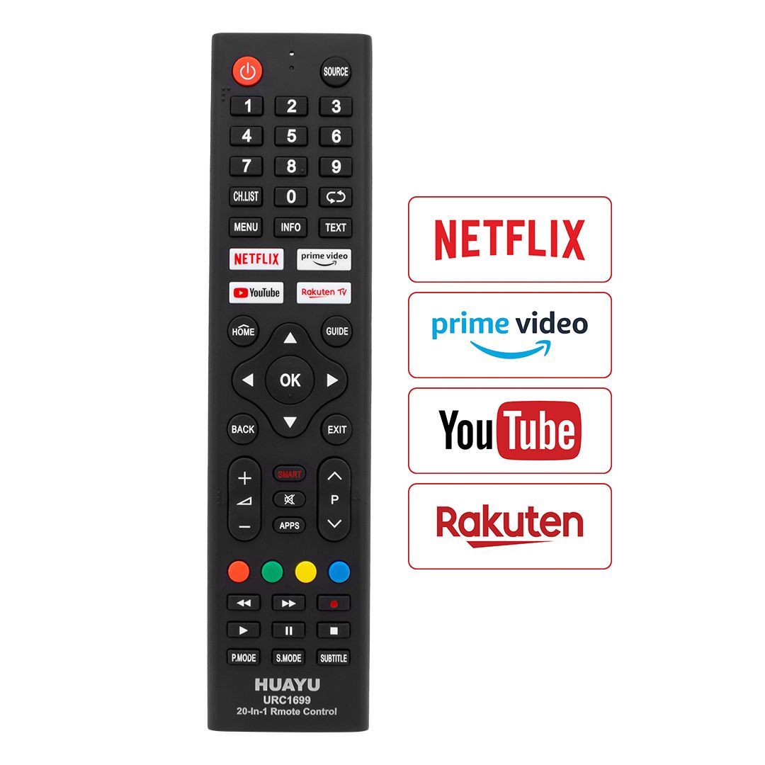 HUAYU KL URC1699 20 IN 1 NETFLIX- YOUTUBE- PRIME VIDEO TUŞLU UNIVERSAL LCD-LED TV KUMANDA