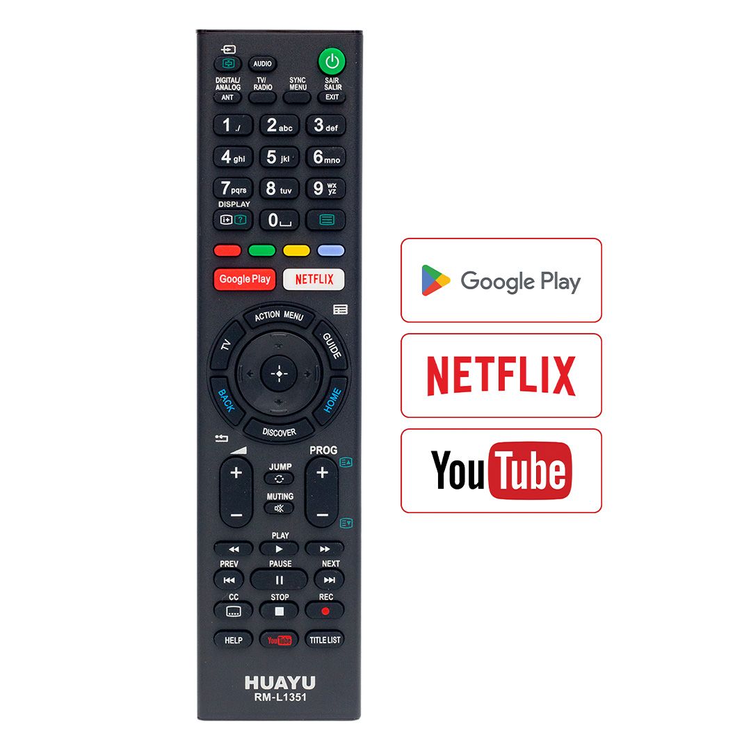 HUAYU RM-L1351 SONY NETFLIX-YOUTUBE TUŞLU LCD LED TV UNIVERSAL KUMANDA