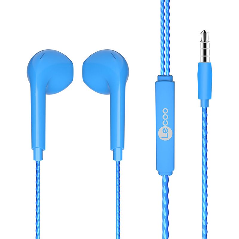  LENOVO LECOO EH104BL 3.5MM JACKLI KABLOLU KULAK İÇİ MİKROFONLU MAVİ KULAKLIK
