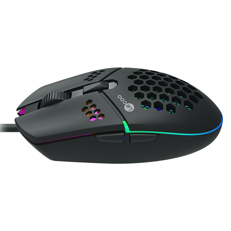  LENOVO LECOO MS105 3200 DPI 6 TUŞLU KABLOLU RGB LED AYDINLATMALI GAMING MOUSE
