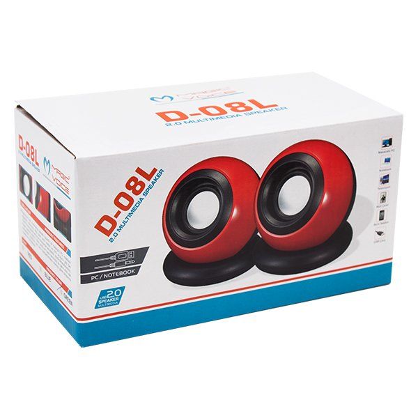  MAGICVOICE D-08L 1 + 1 USB MİNİ OVAL HOPARLÖR ( 3W+3W*4 OHM)