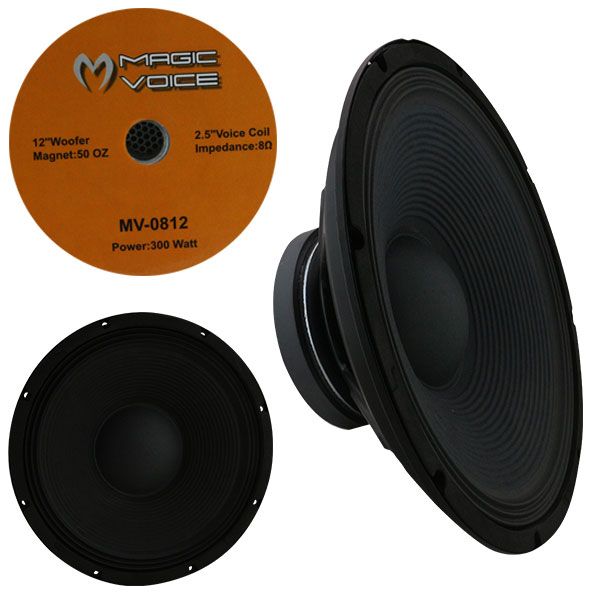  MAGICVOICE MV-0812 YEDEK HOPARLÖR 30CM  (MV-3412 İÇİN) * KÖNİG K-1512