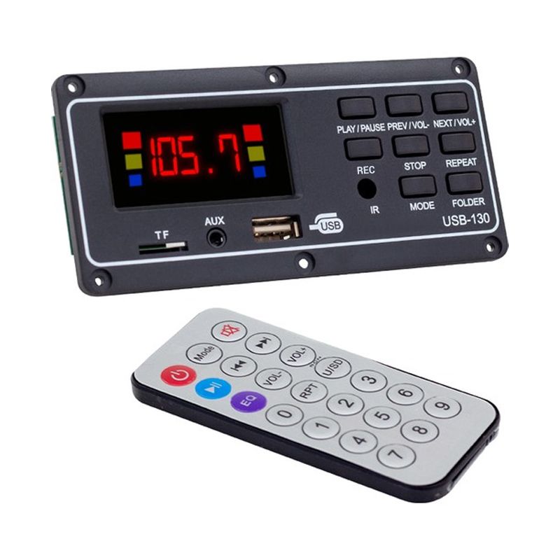 MAGICVOICE MV-15949 USB-130 USB/SD/MIC/AUX/BLUETOOTH KUMANDALI EKRANLI OTO TEYP ÇEVİRİCİ DİJİTAL PLAYER BOARD