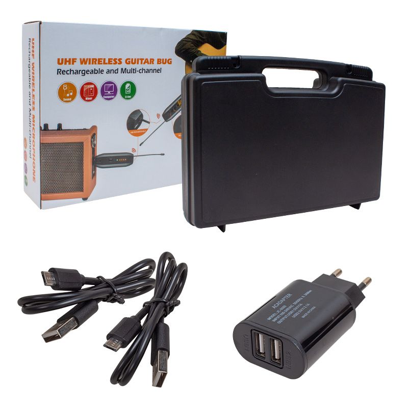  MAGICVOICE MV-19592 UHF GİTAR TİP KABLOSUZ MİKROFON ÜÇLÜ SET