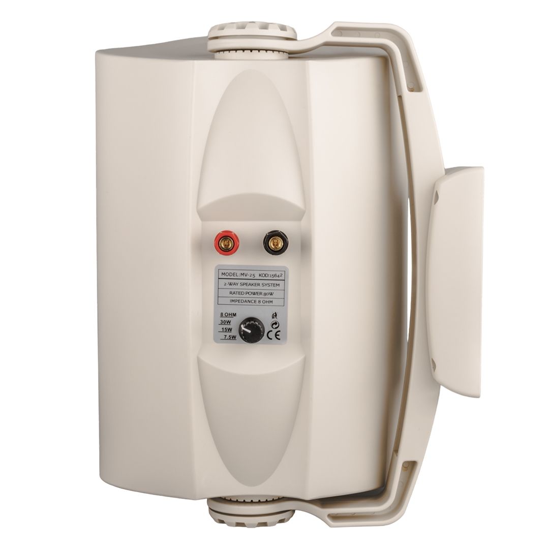  MAGICVOICE MV-25TRF 16 CM 80 WATT BEYAZ SÜTUN HOPARLÖR 2Lİ TAKIM TRAFOLU