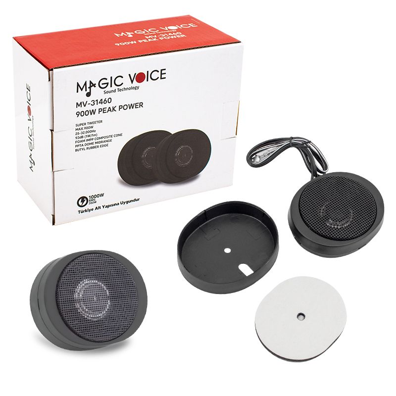  MAGICVOICE MV-31460 900W PEAK POWER RMS:350W DOME OTO TWEETER