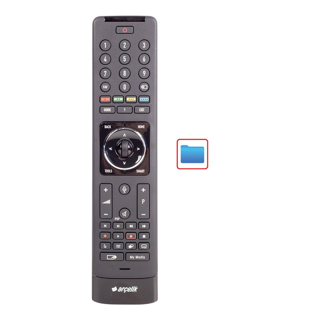 KL ARÇELİK BEKO GRUNDIG XRA18700-AA HIGH-BT-GYRO-VOICE-48 ARÇELİK-PIP LCD SİHİRLİ METALİK KUMANDA